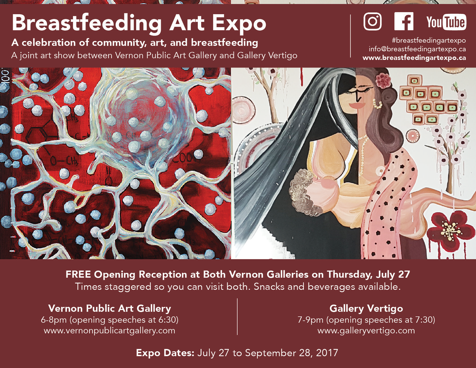 Breastfeeding Art Expo - Event Poster - Vernon