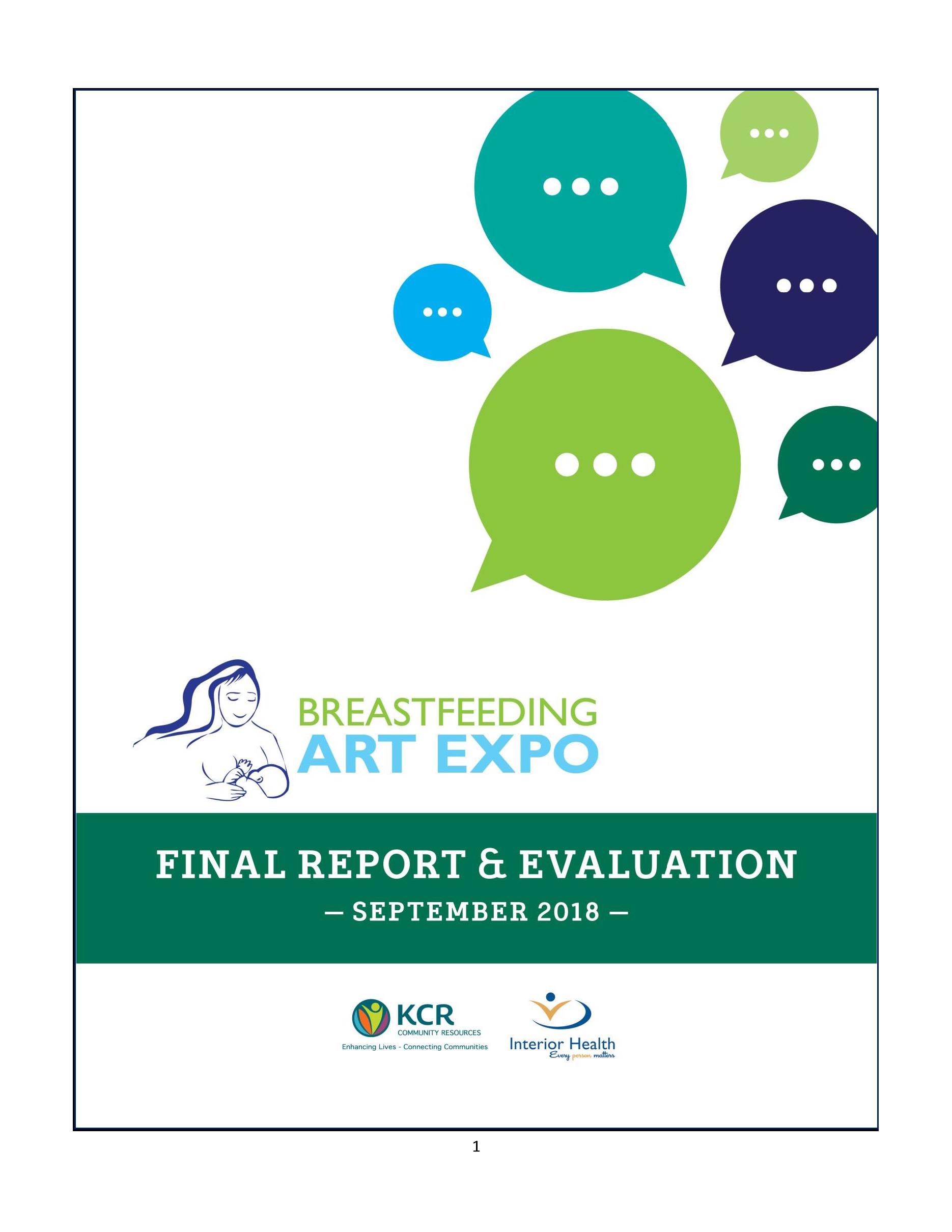 Breastfeeding Art Expo - Final Report & Evaluation